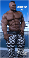 Fitting Morph - Cisco HD - GothZ - GPantZ n BootZ for Genesis 8 Male by DZheng