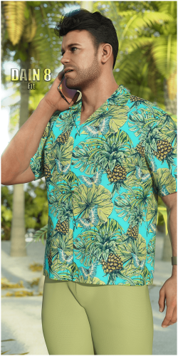 Fitting Morph - Dain 8 - H and C Hawaiian Shirts Outfits by IH Kang