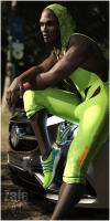 Fitting Morph - Zale 8.1 - Urban Cool - Hooded Running Suit for Genesis 8 Male