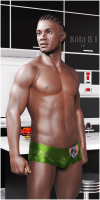 Fitting Morph - Kola 8.1 - Urban Cool - Harlequin Shorts (3 IN 1) for Genesis 8 Male