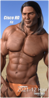 Fitting Morph - Cisco HD - 2021-12 Hair for Genesis 8 Male by outoftouch