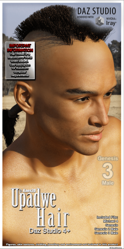DS Upadwe Hair for Michael 4, Genesis, Genesis 2 Male & Genesis 3 Male