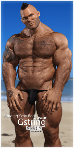 Bringing Sexy Back - G-string for Genesis 8 Male