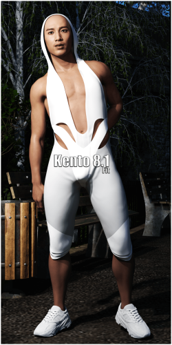 Fitting Morph - Kento 8.1 - Urban Cool - Hooded Running Suit for Genesis 8 Male