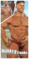Hunks In Trunks - 20 Poses & Camera Presets for Genesis 8 Male, Michael 8 & Brute 8