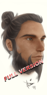 Painting Hairstyles - Man Bun & Beard (Full Version)